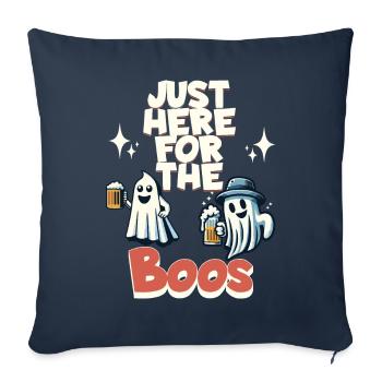 Halloween Ghost Party with Beer and Alcohol - Sofa pillowcase 17,3'' x 17,3'' (45 x 45 cm) - navy - Front