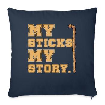 Arnis Eskrima Kali Filipino Martial - Sofa pillowcase 17,3'' x 17,3'' (45 x 45 cm) - navy - Front