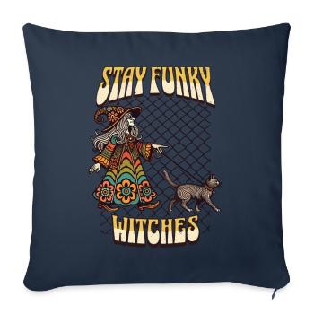 Witches Lover Design Halloween Costume - Sofa pillowcase 17,3'' x 17,3'' (45 x 45 cm) - navy - Front