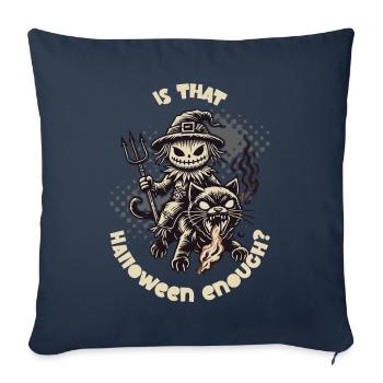 Halloween Mood Pure Creepy Evil Witch With - Sofa pillowcase 17,3'' x 17,3'' (45 x 45 cm) - navy - Front