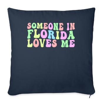 Jemand in Florida liebt mich - Sofakissenbezug 45 x 45 cm - Navy - Vorne