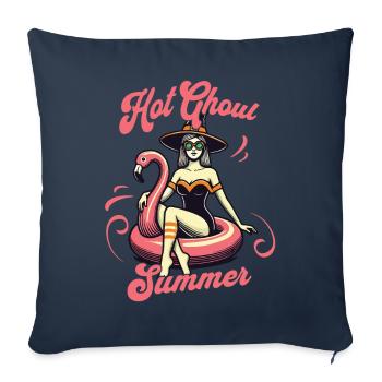 Hot Ghoul Summer Fun Witch - Sofa pillowcase 17,3'' x 17,3'' (45 x 45 cm) - navy - Front