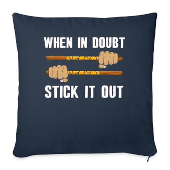Arnis Eskrima Kali Filipino FMA - Housse de coussin décorative 45 x 45 cm - bleu marine - Devant