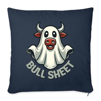 Cow Ghosts Fun Cartoon Bull Sheet - Housse de coussin décorative 45 x 45 cm - bleu marine - Devant