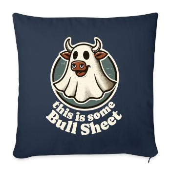 This is real nonsense with a cow's face - Sofa pillowcase 17,3'' x 17,3'' (45 x 45 cm) - navy - Front