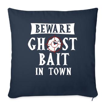 Vivre la vie fantôme Spook Life Appât - Housse de coussin décorative 45 x 45 cm - bleu marine - Devant