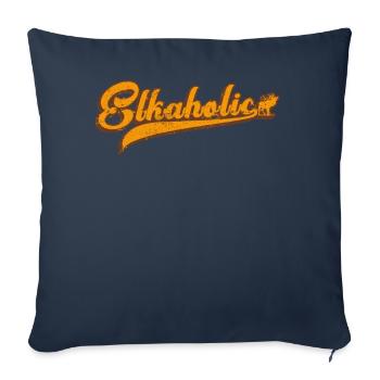 Elk Hunting Elkaholic Hunters - Sofa pillowcase 17,3'' x 17,3'' (45 x 45 cm) - navy - Front
