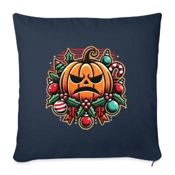 Spooky Halloween Christmas Pumpkin Mood - Sofa pillowcase 17,3'' x 17,3'' (45 x 45 cm) - navy - Front