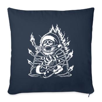 Noël pour Noël Muffle Sarcastique - Housse de coussin décorative 45 x 45 cm - bleu marine - Devant