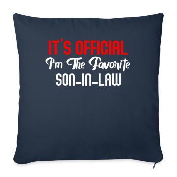 C’est le gendre préféré officiel - Housse de coussin décorative 45 x 45 cm - bleu marine - Devant