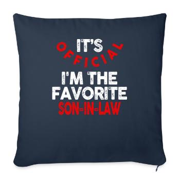 C’est le gendre préféré officiel - Housse de coussin décorative 45 x 45 cm - bleu marine - Devant