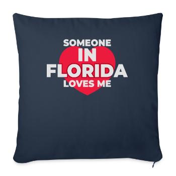 Jemand in Florida liebt mich - Sofakissenbezug 45 x 45 cm - Navy - Vorne
