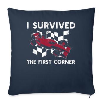Simracer Esports Enthusiast Sim Racing - Sofa pillowcase 17,3'' x 17,3'' (45 x 45 cm) - navy - Front