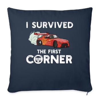 Simracer Esports Enthusiast Sim Racing - Sofa pillowcase 17,3'' x 17,3'' (45 x 45 cm) - navy - Front