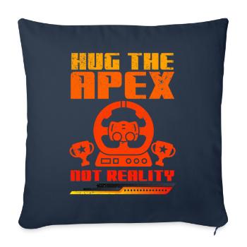 Simracer Esports Enthusiast Sim Racing - Sofa pillowcase 17,3'' x 17,3'' (45 x 45 cm) - navy - Front