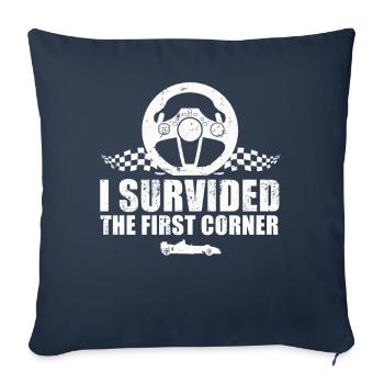 Simracer Esports Enthusiast Sim Racing - Sofa pillowcase 17,3'' x 17,3'' (45 x 45 cm) - navy - Front