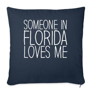 Jemand in Florida liebt mich - Sofakissenbezug 45 x 45 cm - Navy - Vorne