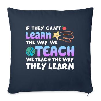 Autism Awareness SPED Teacher Learn - Sofa pillowcase 17,3'' x 17,3'' (45 x 45 cm) - navy - Front