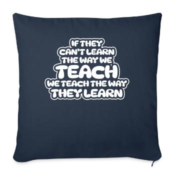 Autism Awareness SPED Teacher Learn - Sofa pillowcase 17,3'' x 17,3'' (45 x 45 cm) - navy - Front