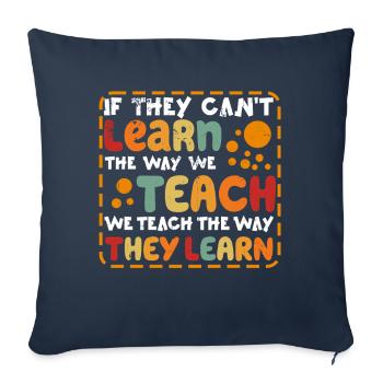 Autism Awareness SPED Teacher Learn - Sofa pillowcase 17,3'' x 17,3'' (45 x 45 cm) - navy - Front