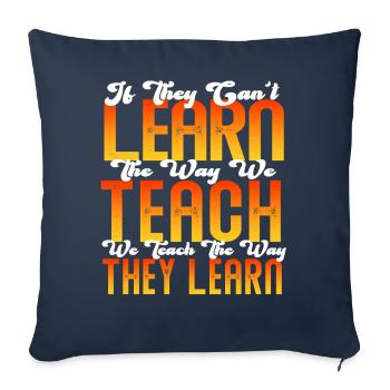 Autism Awareness SPED Teacher Learn - Sofa pillowcase 17,3'' x 17,3'' (45 x 45 cm) - navy - Front