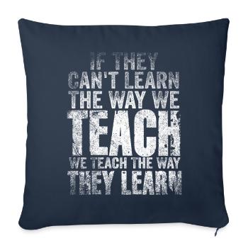 Autism Awareness SPED Teacher Learn - Sofa pillowcase 17,3'' x 17,3'' (45 x 45 cm) - navy - Front