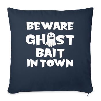 Beware Ghost Bait In Town Spooky - Sofa pillowcase 17,3'' x 17,3'' (45 x 45 cm) - navy - Front