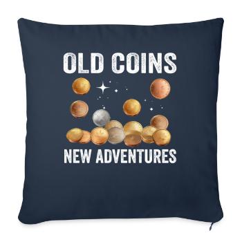 Numismatics Coin Roman Collection - Sofa pillowcase 17,3'' x 17,3'' (45 x 45 cm) - navy - Front