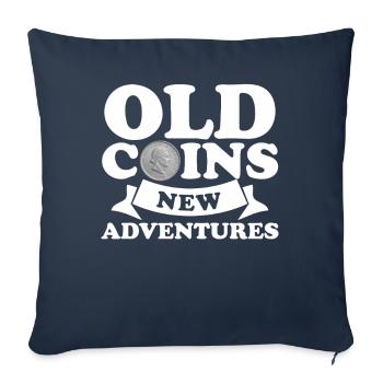 Numismatics Coin Roman Collection - Sofa pillowcase 17,3'' x 17,3'' (45 x 45 cm) - navy - Front