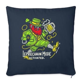 Leprechaun Mode Activates St. Patrick's Day Fun - Sofa pillowcase 17,3'' x 17,3'' (45 x 45 cm) - navy - Front