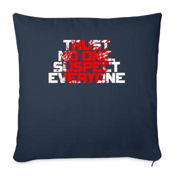 Murder Mystery Dinner Fun Night - Housse de coussin décorative 45 x 45 cm - bleu marine - Devant