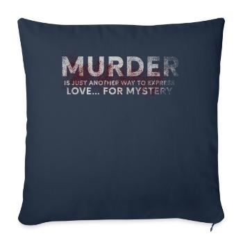 Murder Mystery Dinner Fun Night - Sofa pillowcase 17,3'' x 17,3'' (45 x 45 cm) - navy - Front