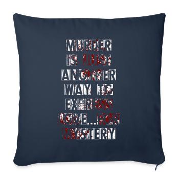 Murder Mystery Dinner Fun Night - Sofa pillowcase 17,3'' x 17,3'' (45 x 45 cm) - navy - Front