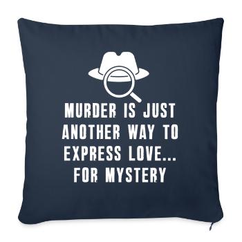 Murder Mystery Dinner Fun Night - Sofa pillowcase 17,3'' x 17,3'' (45 x 45 cm) - navy - Front