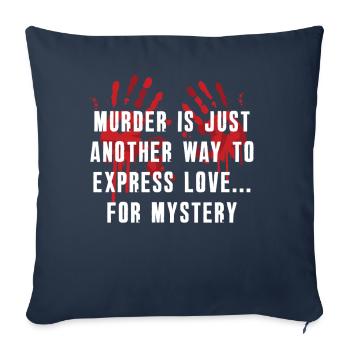 Murder Mystery Dinner Fun Night - Sofa pillowcase 17,3'' x 17,3'' (45 x 45 cm) - navy - Front