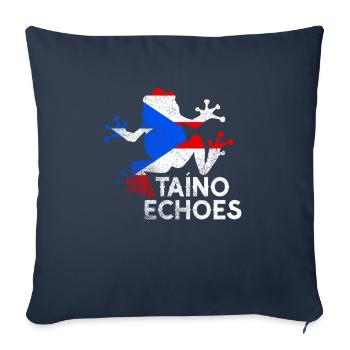 Taíno Echoes Caribbean Ancestry Pride - Sofa pillowcase 17,3'' x 17,3'' (45 x 45 cm) - navy - Front