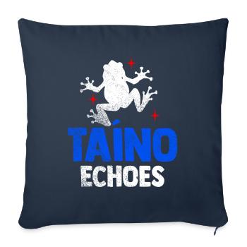 Taíno Echoes Caribbean Ancestry Pride - Sofa pillowcase 17,3'' x 17,3'' (45 x 45 cm) - navy - Front