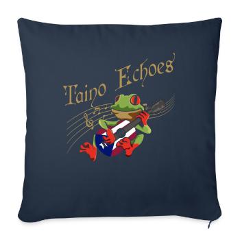 Taíno Echoes Caribbean Ancestry Pride - Sofa pillowcase 17,3'' x 17,3'' (45 x 45 cm) - navy - Front