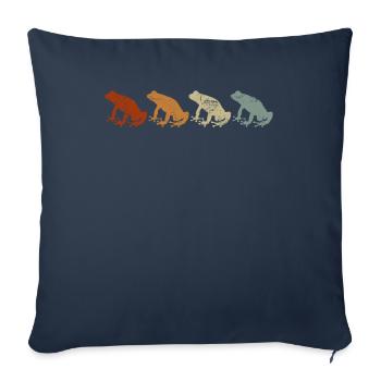 Taíno fait écho à la fierté de l’ascendance caribéenne - Housse de coussin décorative 45 x 45 cm - bleu marine - Devant