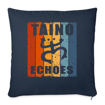 Taíno Echoes Caribbean Ancestry Pride - Sofa pillowcase 17,3'' x 17,3'' (45 x 45 cm) - navy - Front