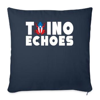 Taíno fait écho à la fierté de l’ascendance caribéenne - Housse de coussin décorative 45 x 45 cm - bleu marine - Devant