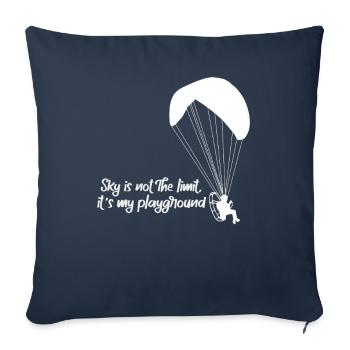 Sky Is Not The Limit It's My Playground - Sofa pillowcase 17,3'' x 17,3'' (45 x 45 cm) - navy - Front