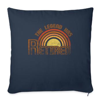 La légende s’est retirée Célébration - Housse de coussin décorative 45 x 45 cm - bleu marine - Devant