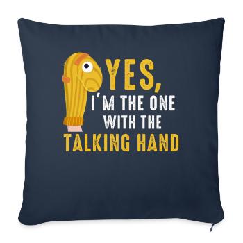 Puppetry Puppeteer Puppet Puppets - Sofa pillowcase 17,3'' x 17,3'' (45 x 45 cm) - navy - Front