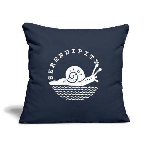 Serendipitous Snail - a logo for slow boating - Sofa pillowcase 17,3'' x 17,3'' (45 x 45 cm)