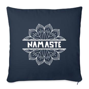 Namaste (3) - Sofakissenbezug 45 x 45 cm - Navy - Vorne