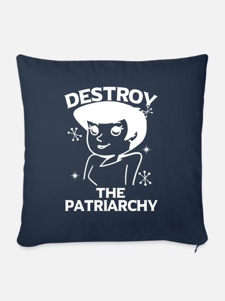 Feminismus Feministin Feminist Geschenk - Sofakissenbezug 45 x 45 cm - Navy