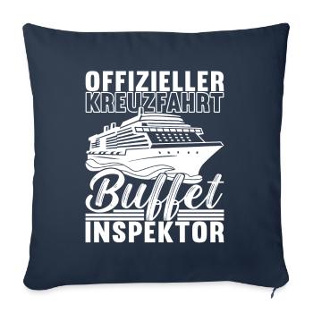 Kreuzfahrt Kreuzfahrtschiff - Sofakissenbezug 45 x 45 cm - Navy - Vorne