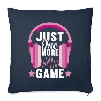 Gamer Girl Gaming - Housse de coussin décorative 45 x 45 cm - bleu marine - Devant