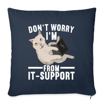 Programmeurs Programmeurs Informaticiens - Housse de coussin décorative 45 x 45 cm - bleu marine - Devant